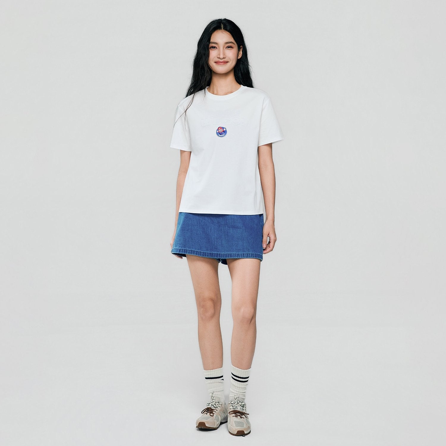 Women's Super Mario Relaxed Print Tee