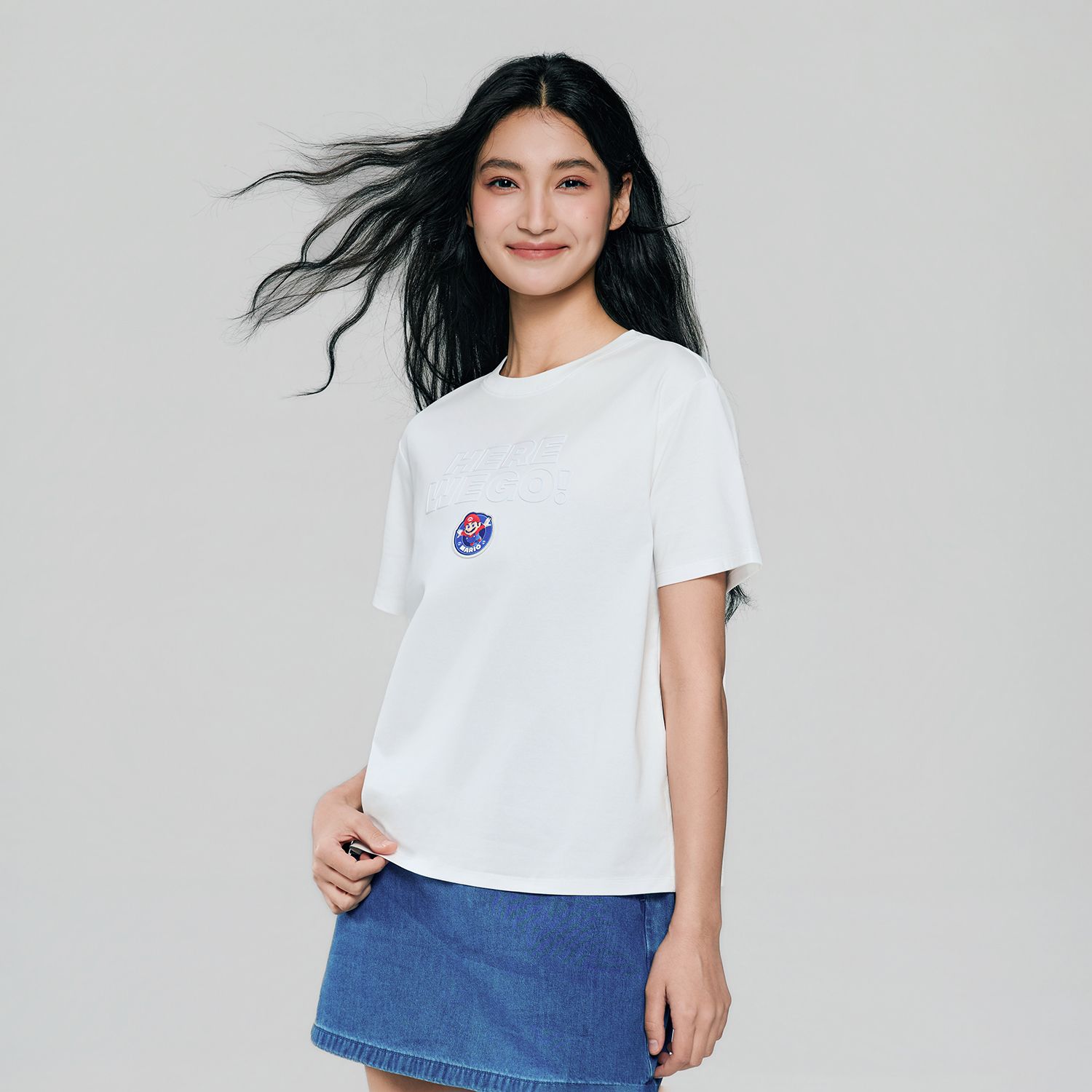 Women's Super Mario Relaxed Print Tee