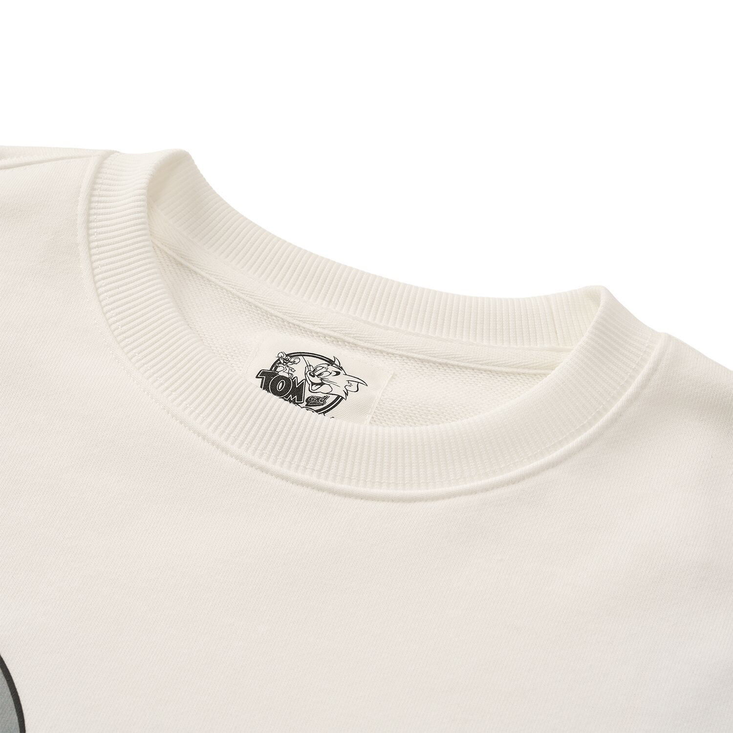 Men's Relaxed Fit Long Sleeve Tom & Jerry French Terry Sweatshirt