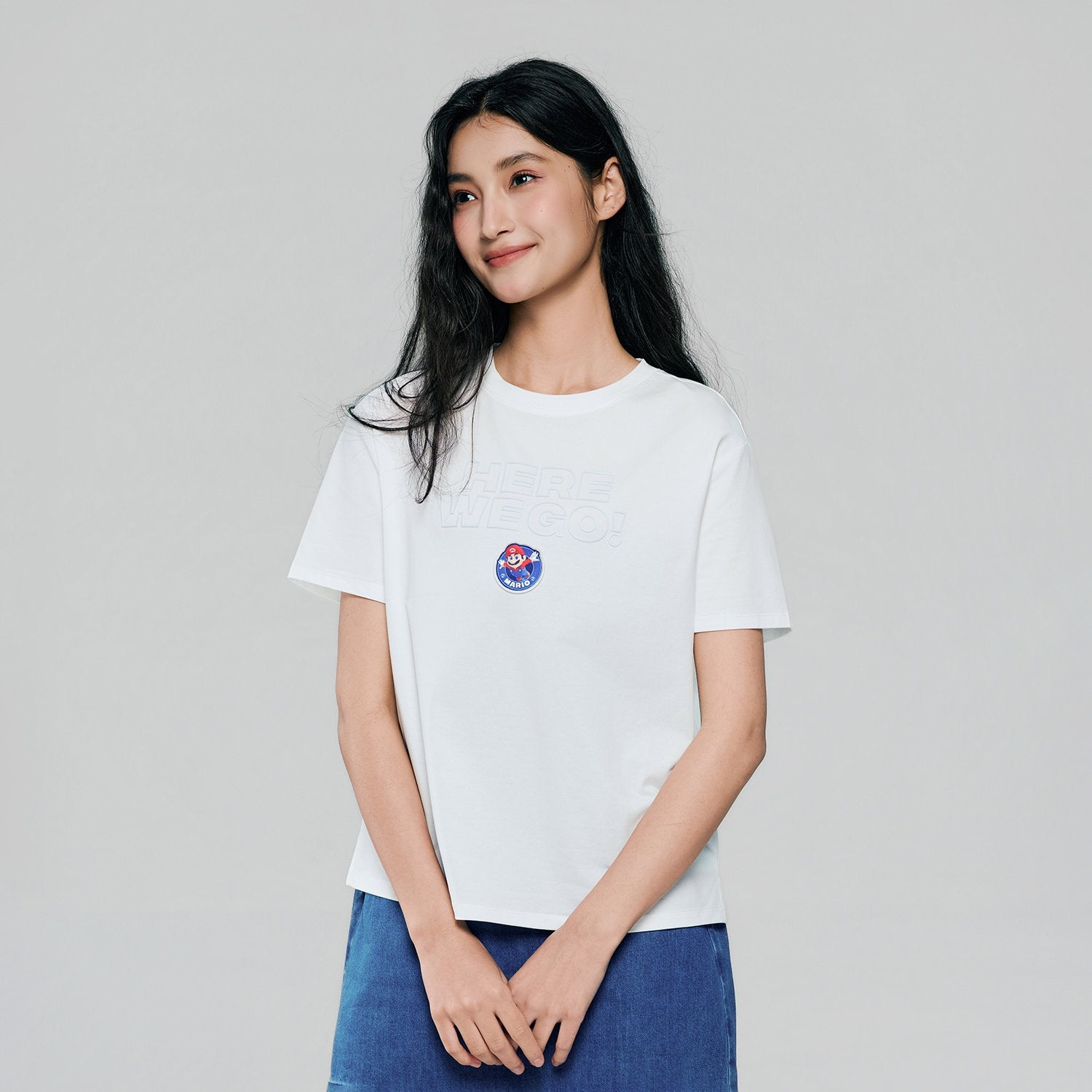 Women's Super Mario Relaxed Print Tee