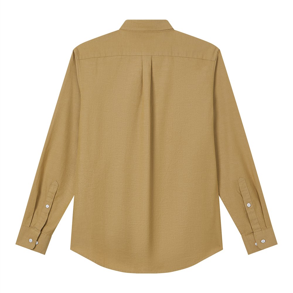 Men's Cotton Slim Oxford Shirt With Embroidery