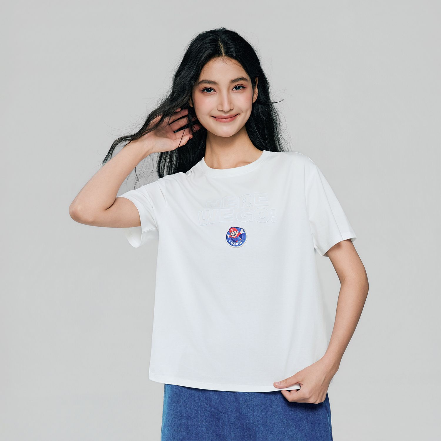 Women's Super Mario Relaxed Print Tee