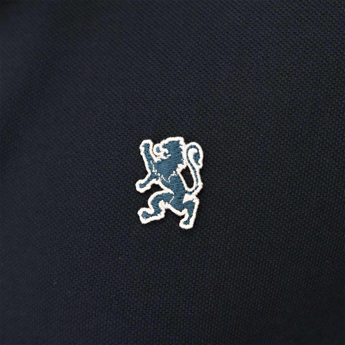 Men's Performance Slim Fit Lion Embroidery Solid Polo