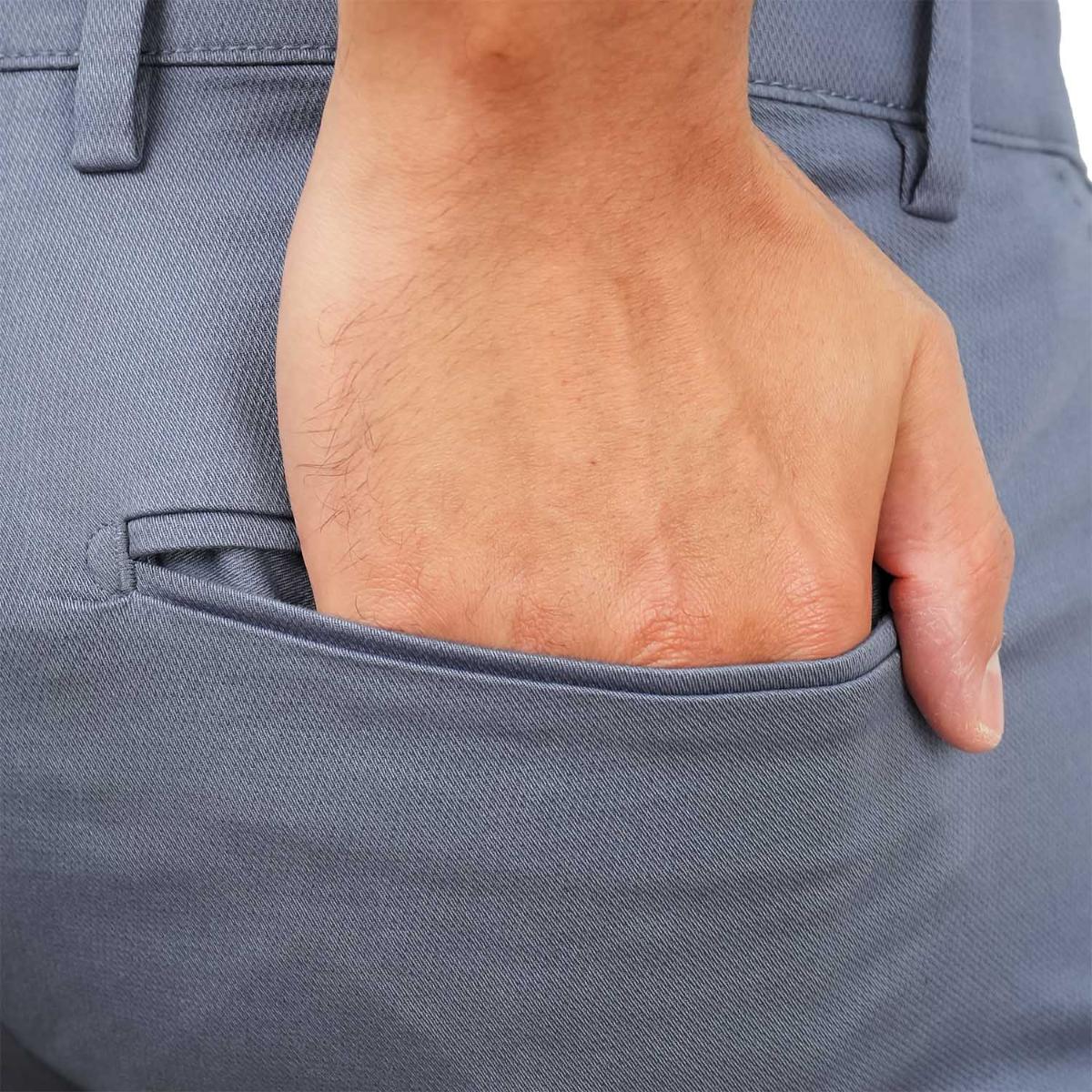 Men's Low Rise Slim Fit Cotton Twill Khakis