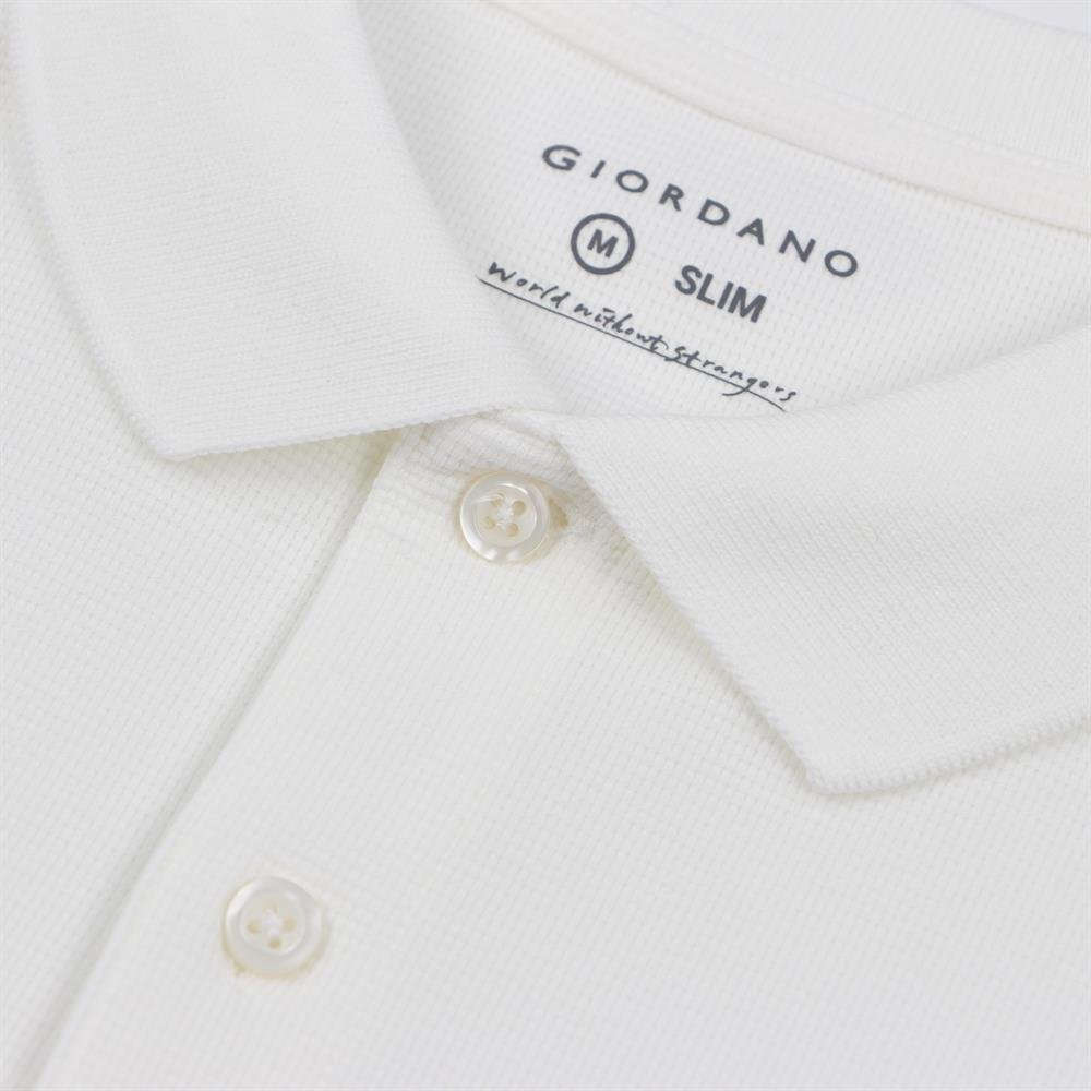 Men's Slim Waffle Knit Premium Polo