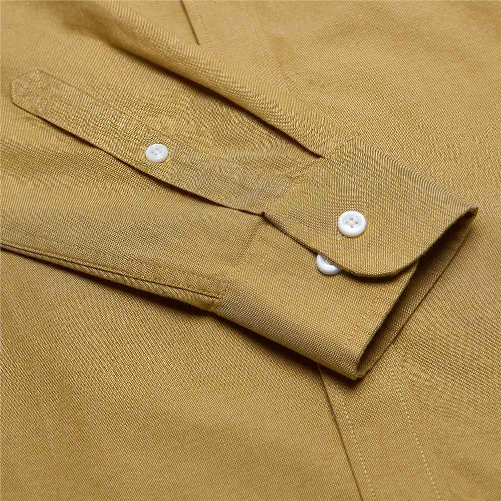 Men's Cotton Slim Oxford Shirt With Embroidery