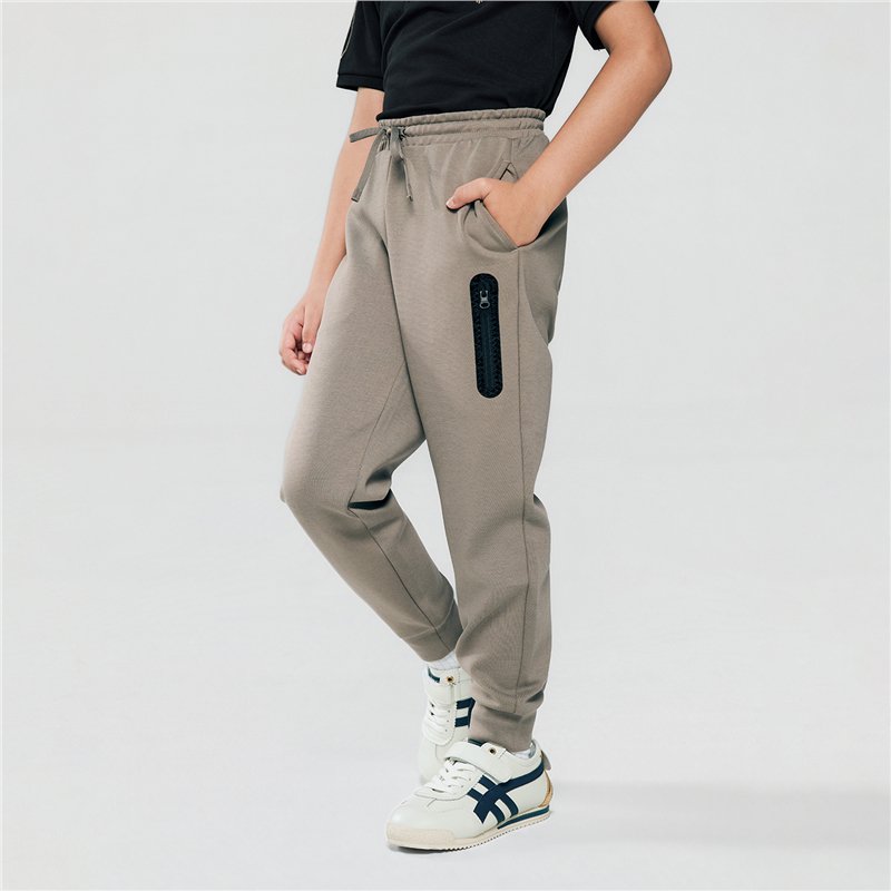 Junior's Interlock Regular Taper Elastic Waist Jogger
