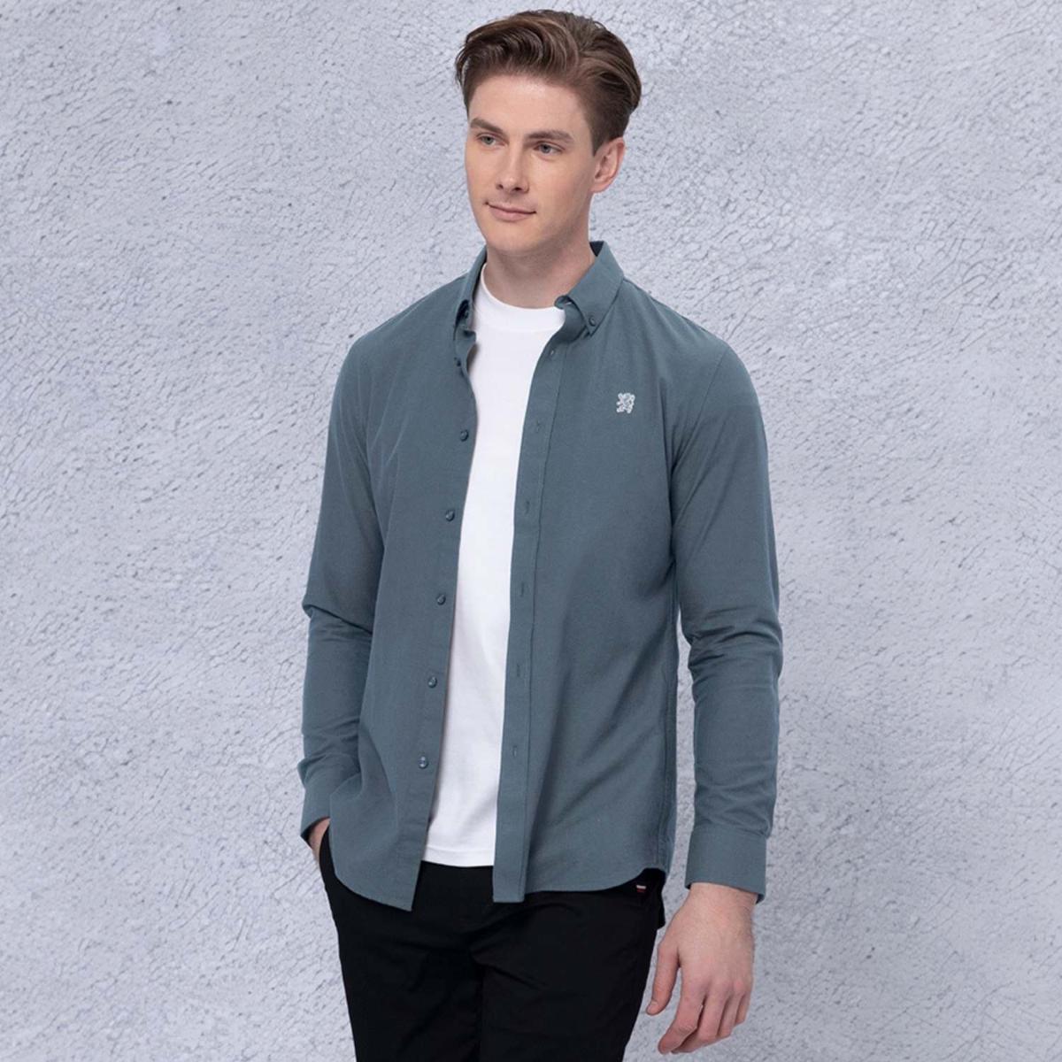 Men's Lion Cotton Oxford Shirt