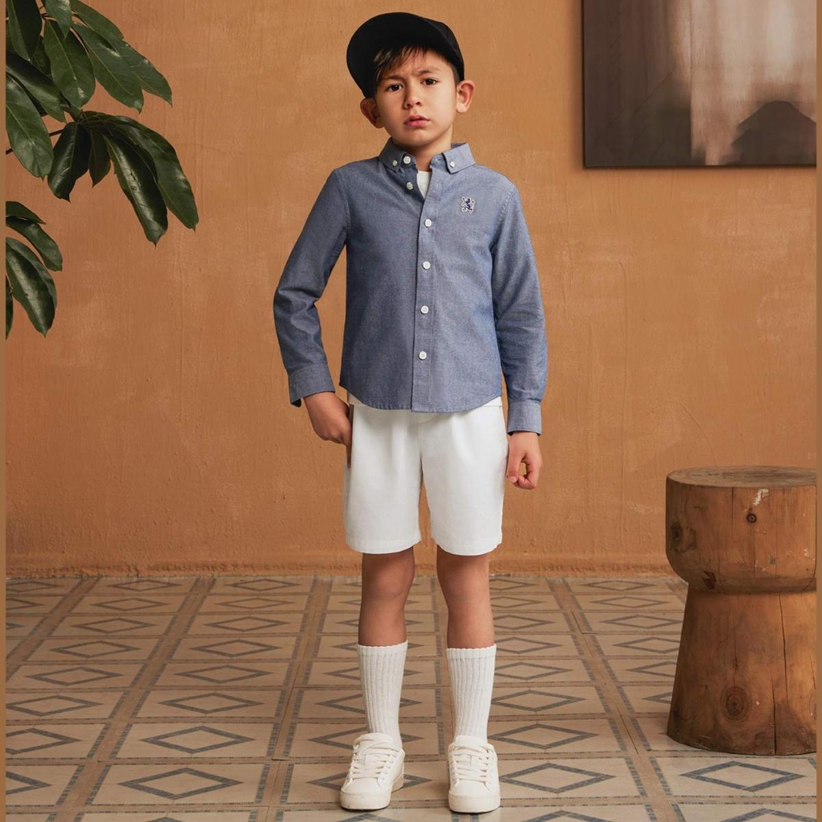 Kids' Cotton Oxford Shirt