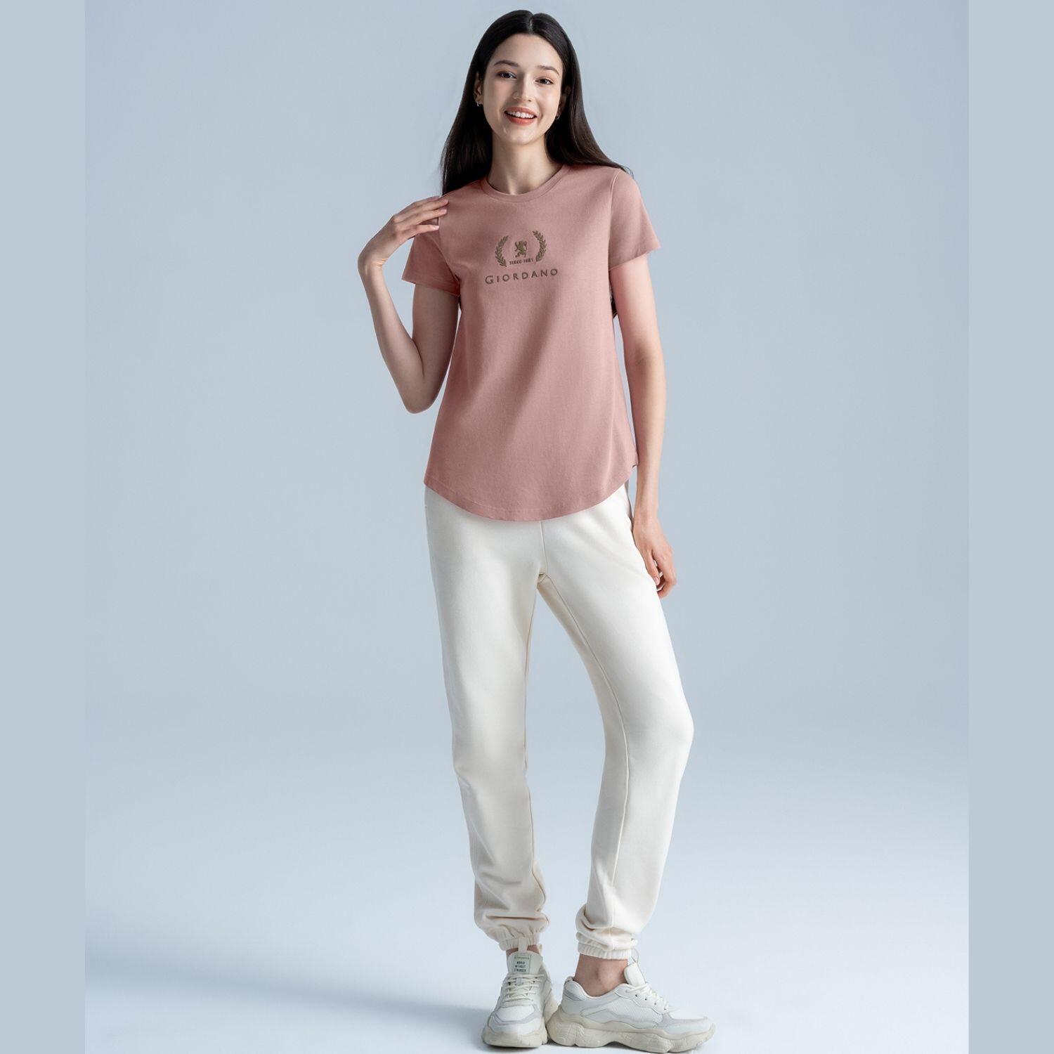 Women's Regular Fit Joggers: French Terry, High Waist Comfort