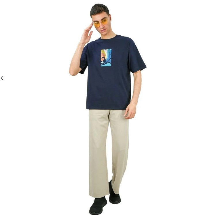 Men's Wave Print Jersey Print Tee
