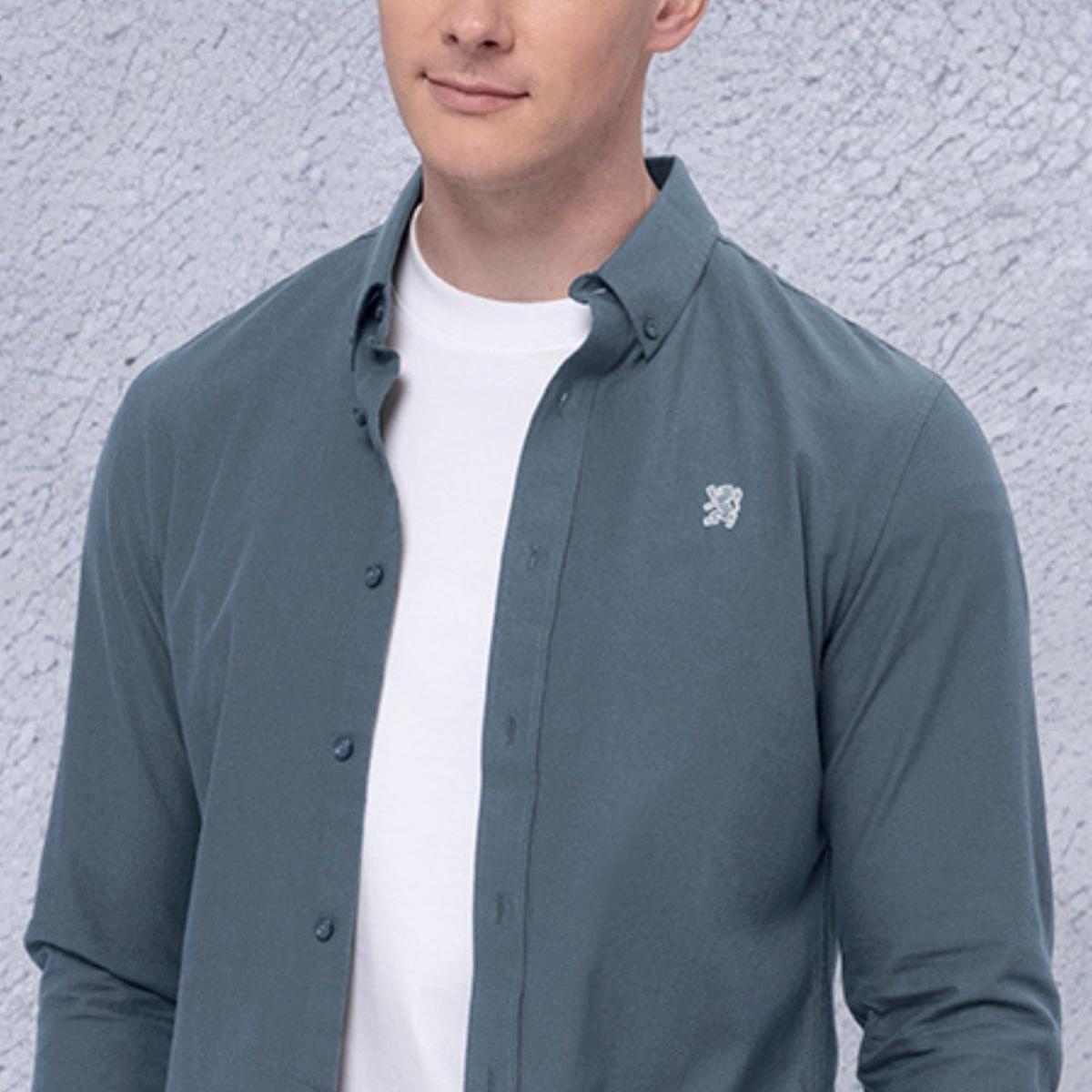 Men's Lion Cotton Oxford Shirt