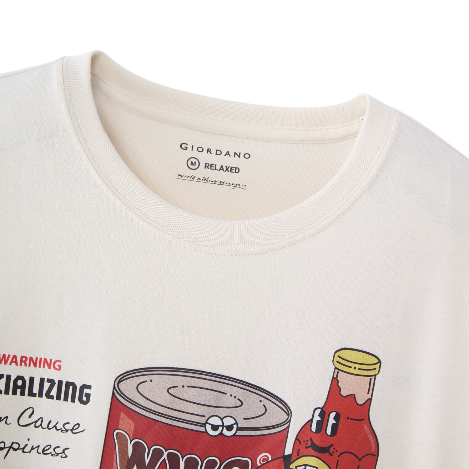 Men’S Graphic Print Cotton Jersey Tee – Relaxed Fit