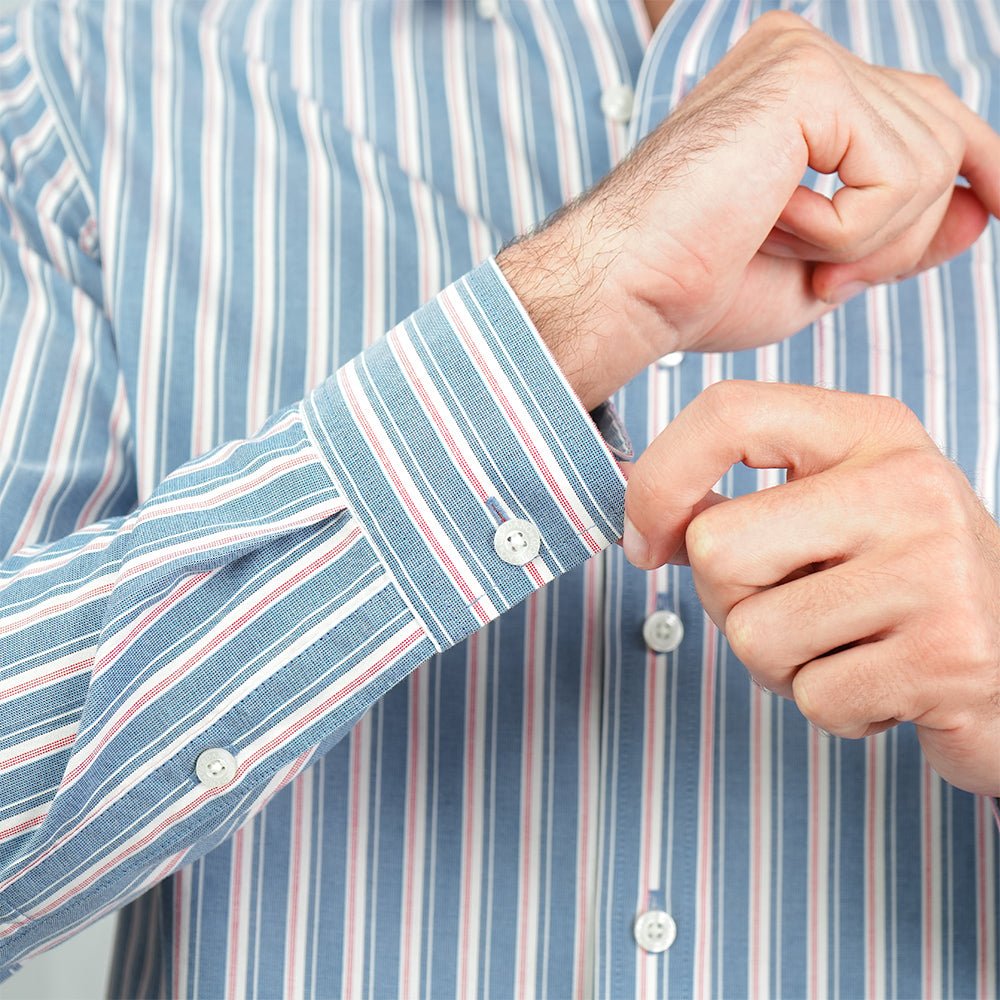 Men’s Cotton Oxford Wrinkle Free Long-Sleeve Shirt