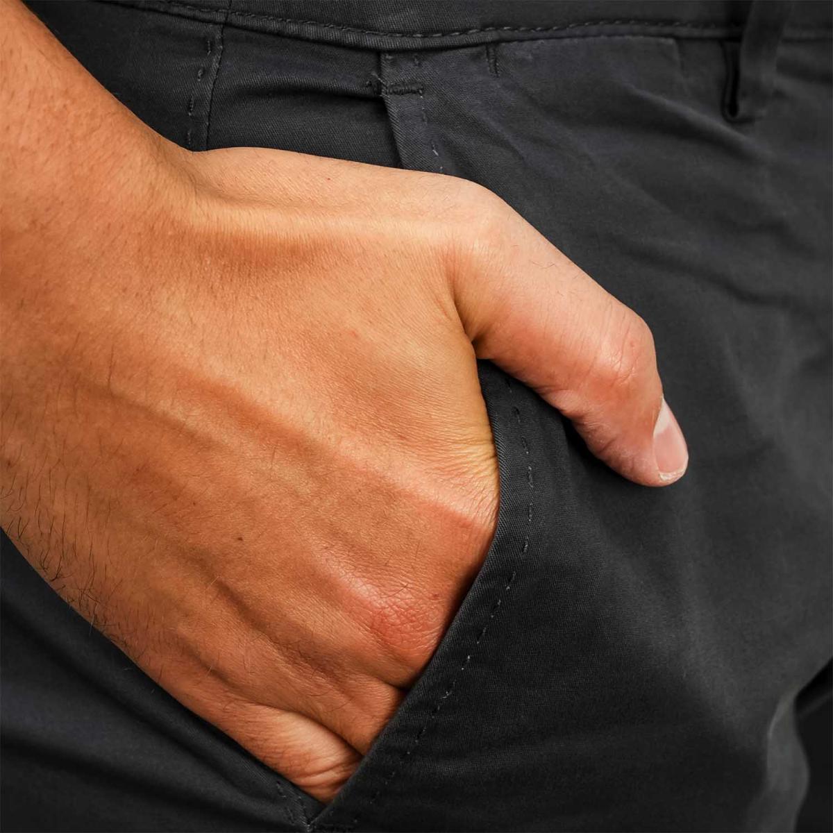 Men's Cotton Spandex Twill Slim Fit Khakis