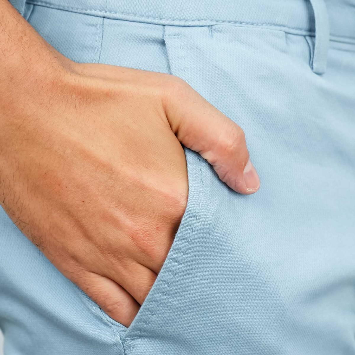 Men's Low Rise Slim Fit Cotton Twill Khakis