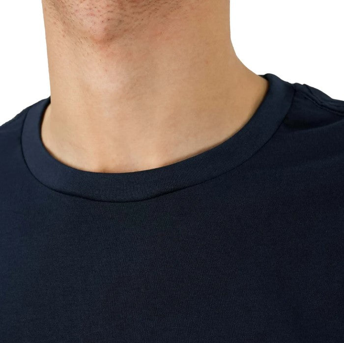 Men's Cotton Crewneck Tee With Signature Print