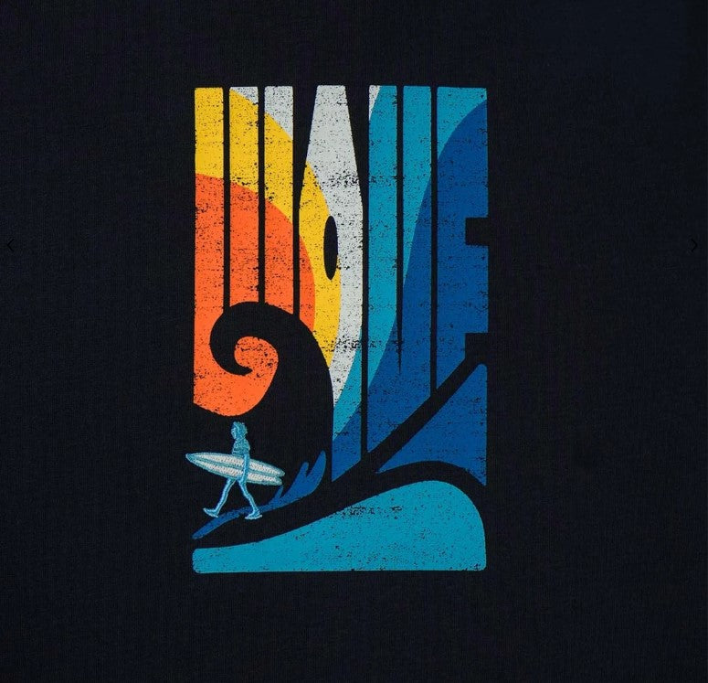 Men's Wave Print Jersey Print Tee