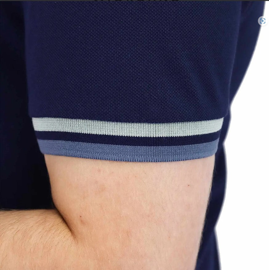 Men's Performance Slim Fit Lion Embroidery Solid Polo