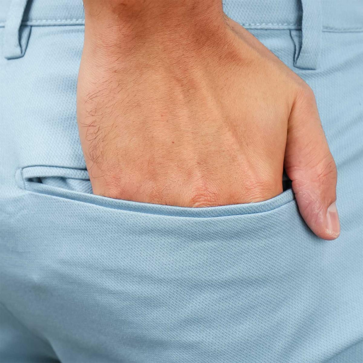 Men's Low Rise Slim Fit Cotton Twill Khakis