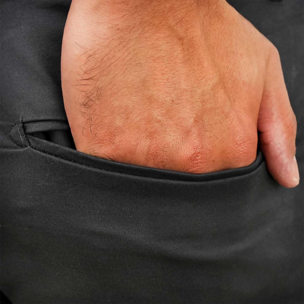 Men's Cotton Spandex Twill Slim Fit Khakis