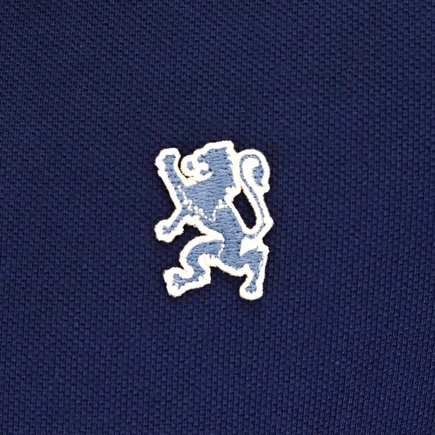 Men's Performance Slim Fit Lion Embroidery Solid Polo