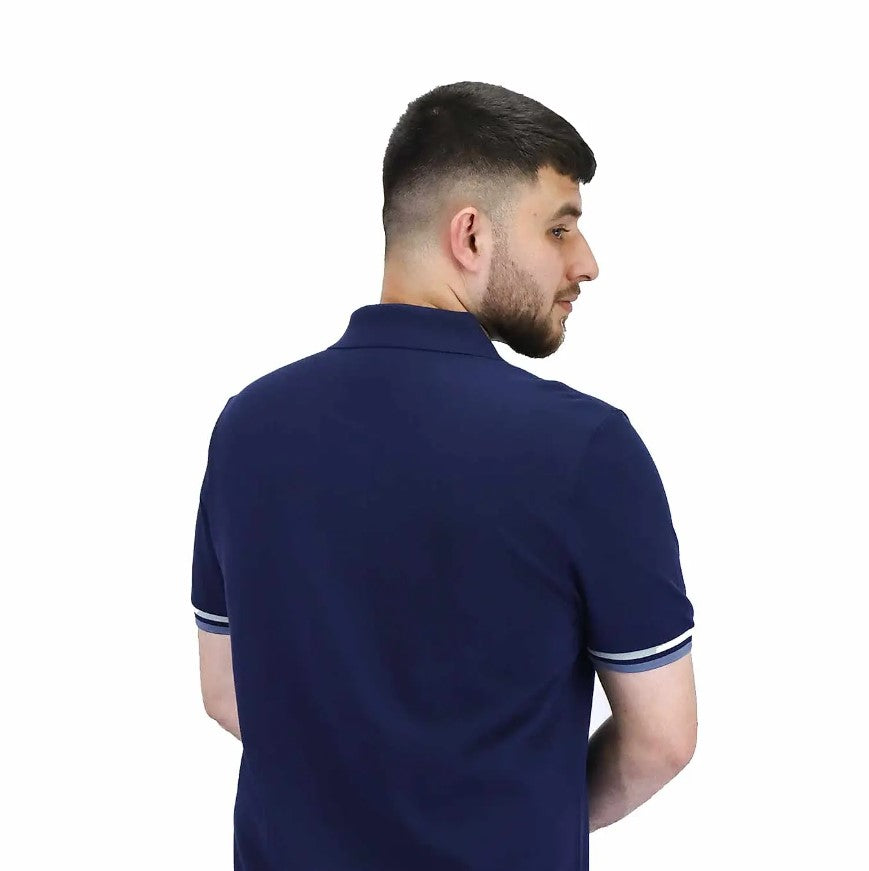 Men's Performance Slim Fit Lion Embroidery Solid Polo