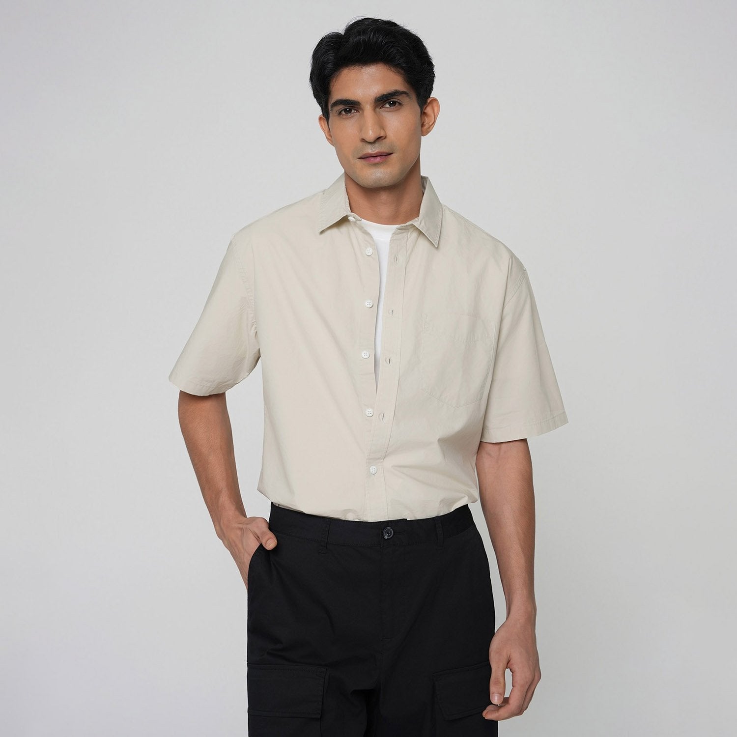 Men's Half Sleeve Regular Fit Shirt