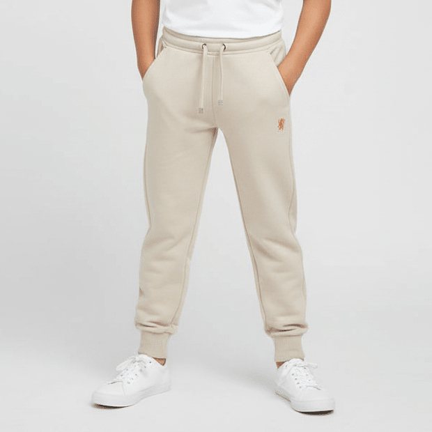Junior's Tapered Fit French Terry Jogger with Elastic Waist