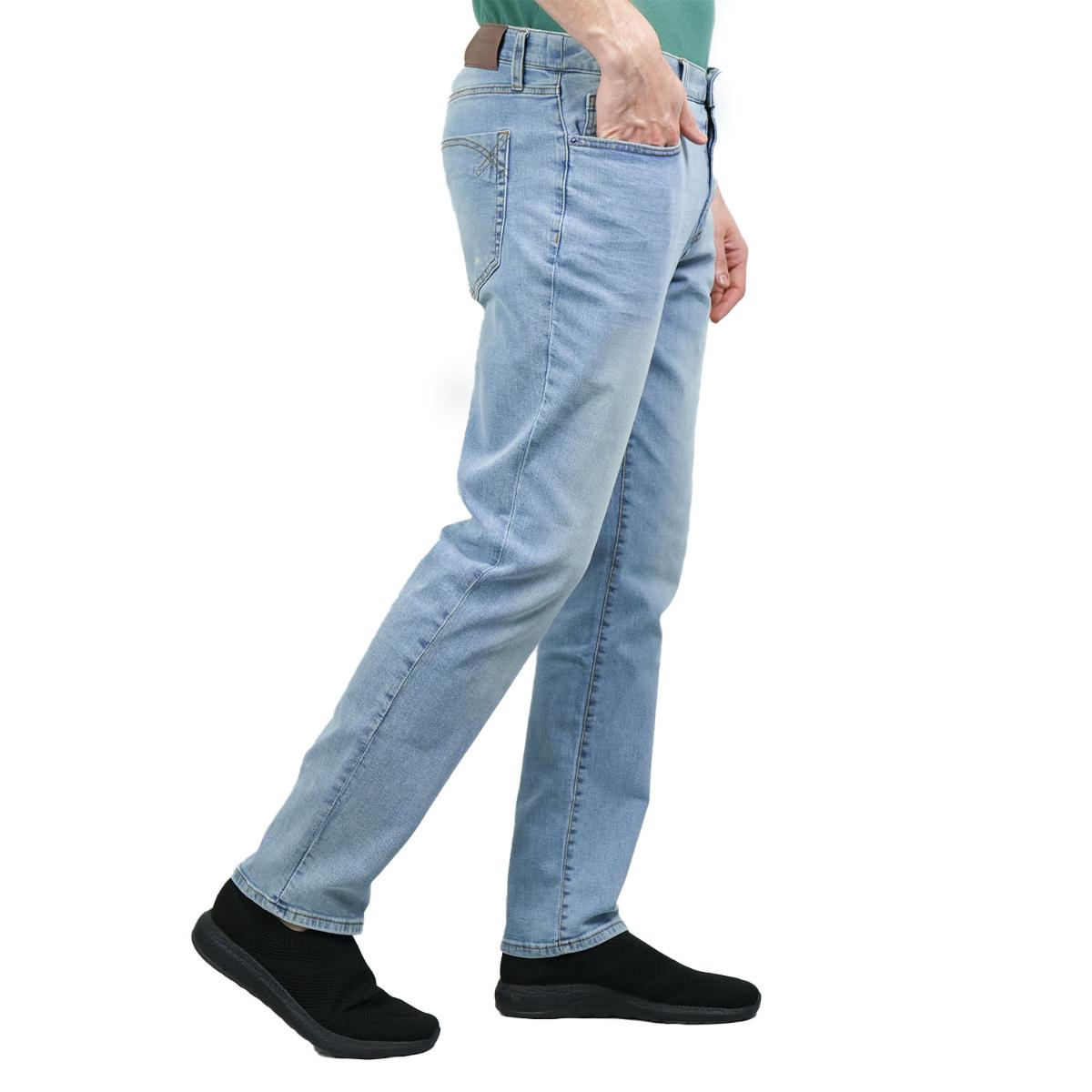 Men’s Stretch Denim Low Rise Skinny Tapered Jeans (180° Expandable Waistband)