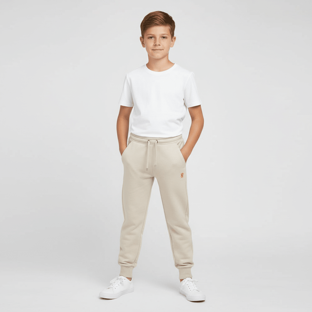 Junior's Tapered Fit French Terry Jogger with Elastic Waist
