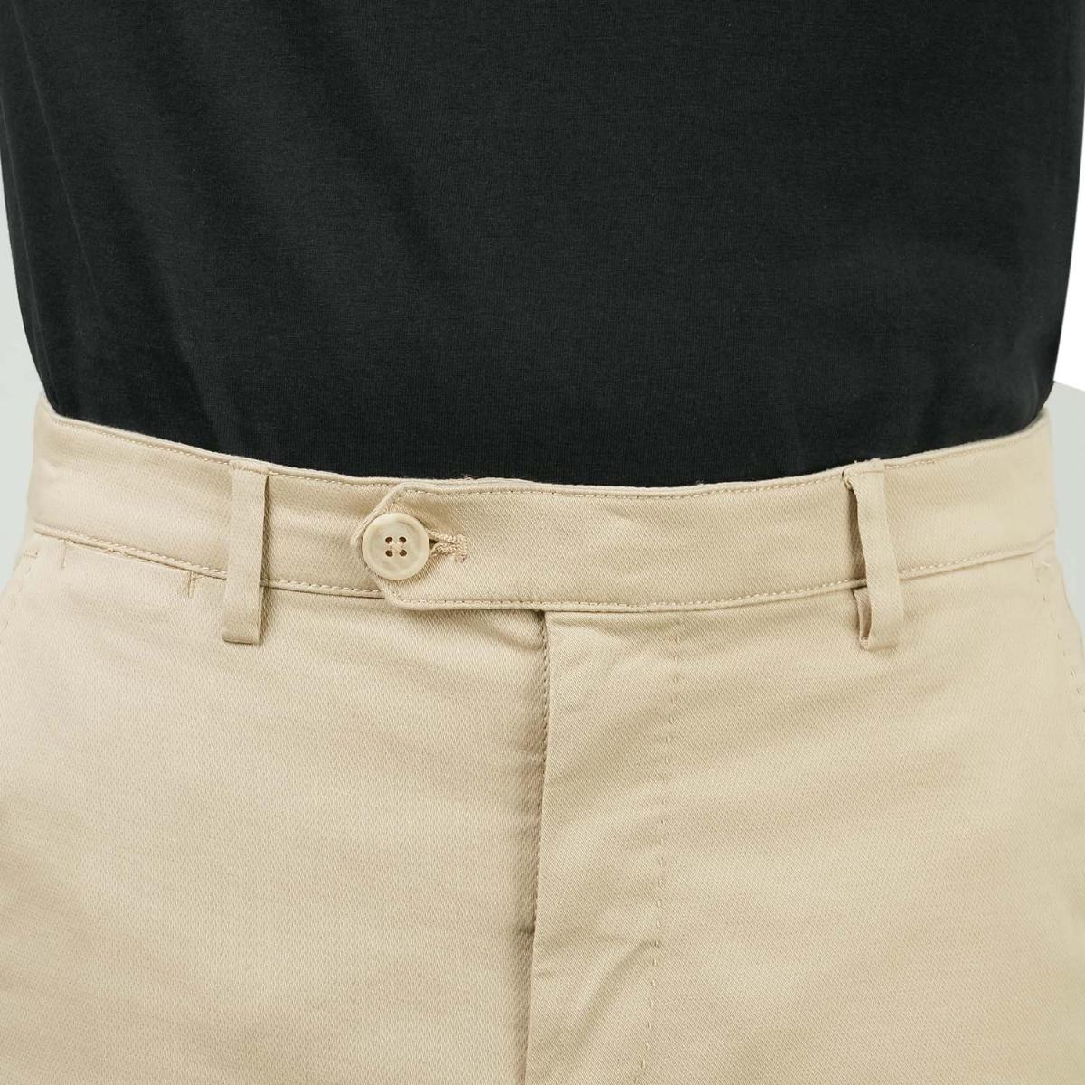 Men's Low Rise Slim Fit Cotton Twill Khakis