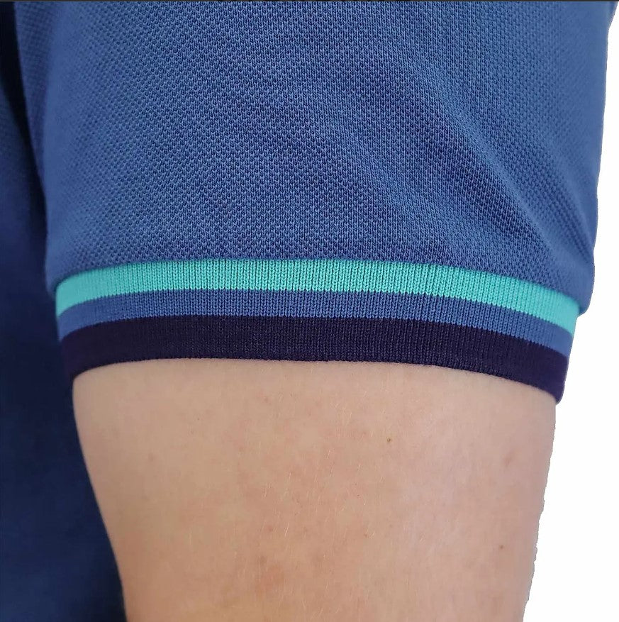 Men's Performance Slim Fit Lion Embroidery Solid Polo