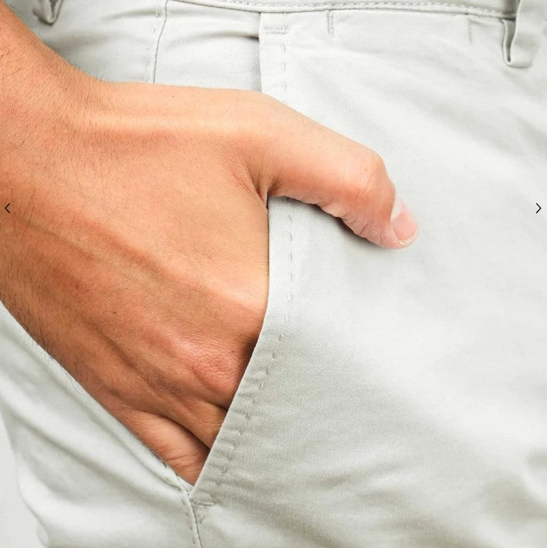 Men's Cotton Spandex Twill Slim Fit Khakis