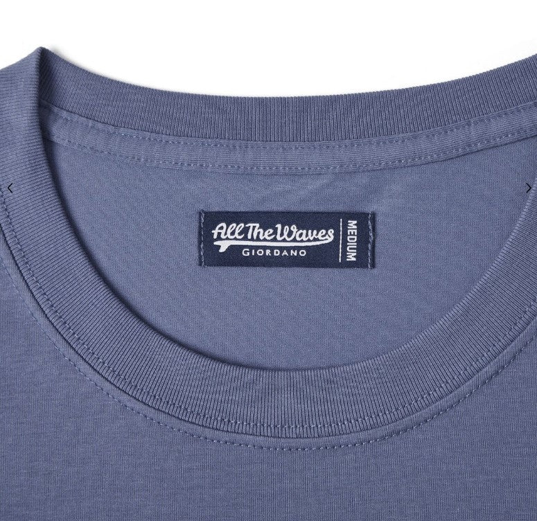 Men's Wave Print Jersey Print Tee