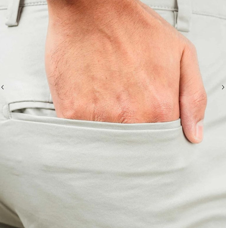 Men's Cotton Spandex Twill Slim Fit Khakis