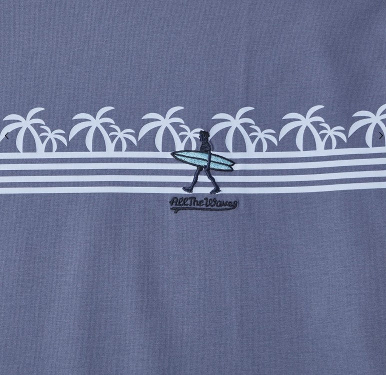 Men's Wave Print Jersey Print Tee