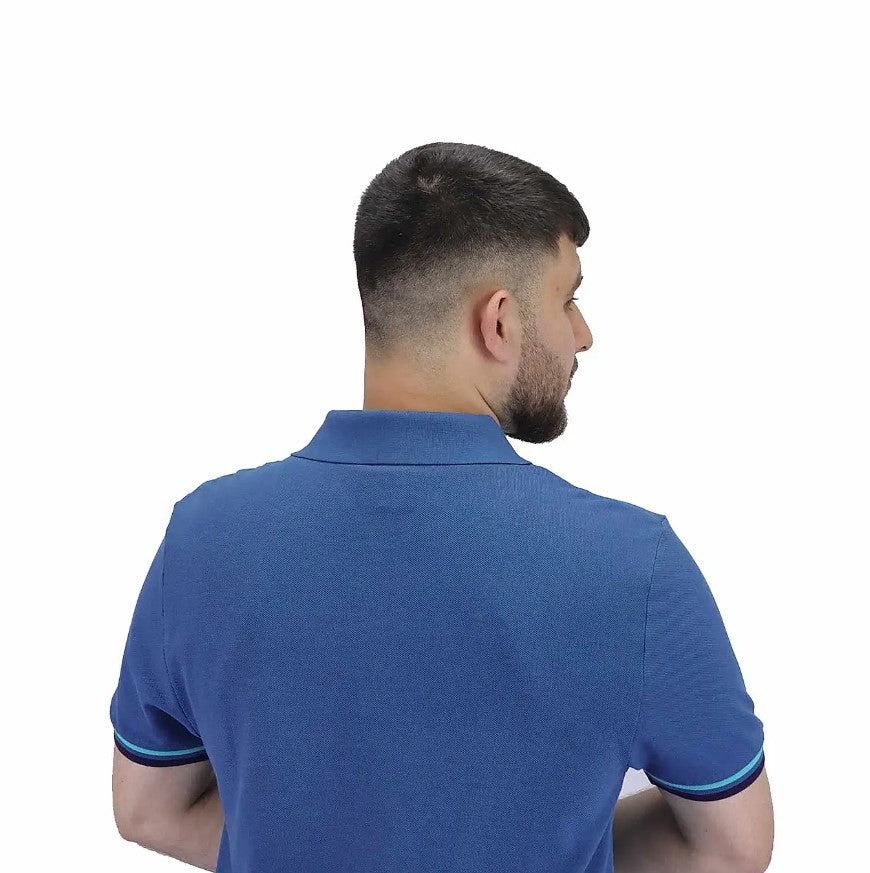 Men's Performance Slim Fit Lion Embroidery Solid Polo