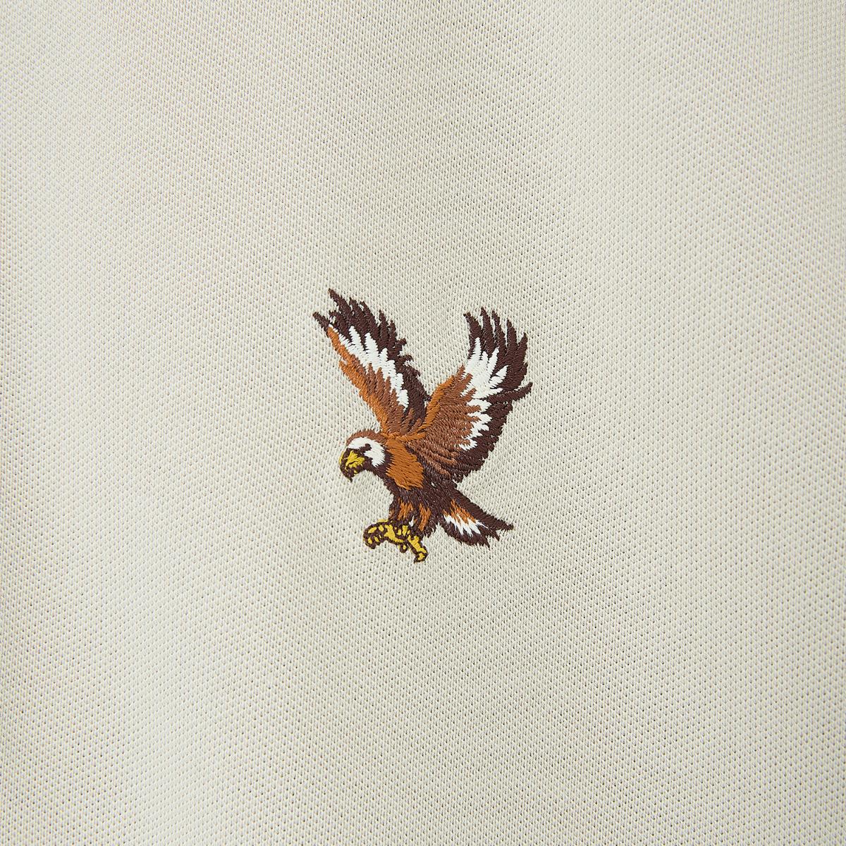 Men's Cotton Lycra Pique Polo - Slim Fit, Eagle Embroidery