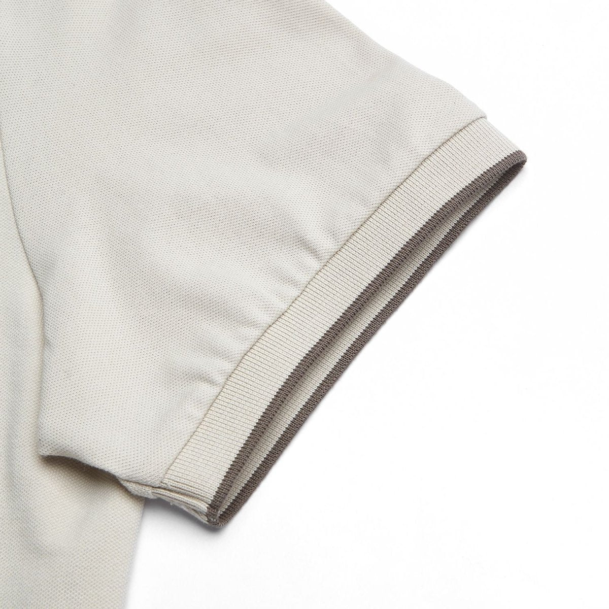 Men's Slim Pique Cotton Lycra Solid Polo with Flat Knit Collar