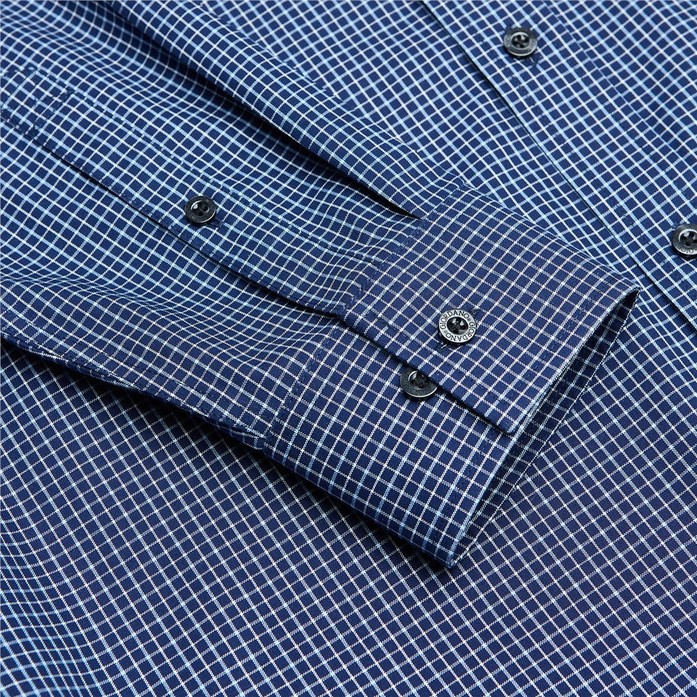 Men’s Cotton Oxford Wrinkle Free Long-Sleeve Shirt