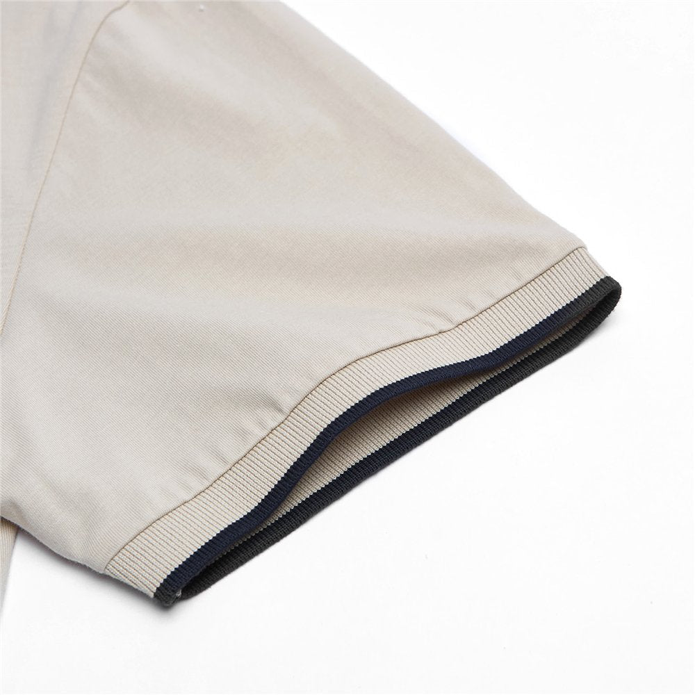 Men's Cotton Jersey Henley Short Sleeve Slim Fit Tee