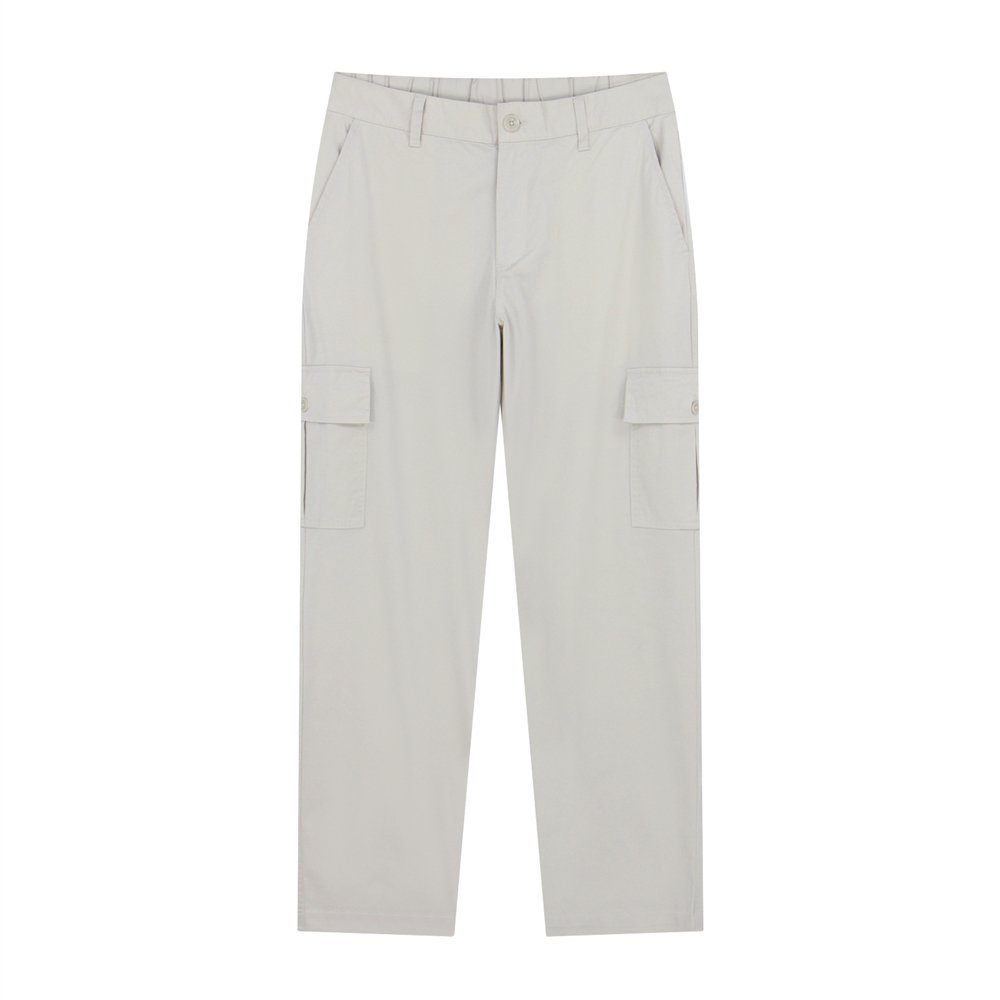 Men’s Relaxed Stretch Twill Cargo Khakis