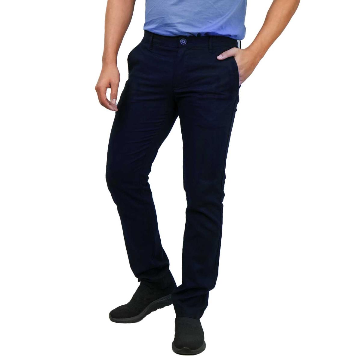 Men's Low Rise Slim Fit Cotton Twill Khakis