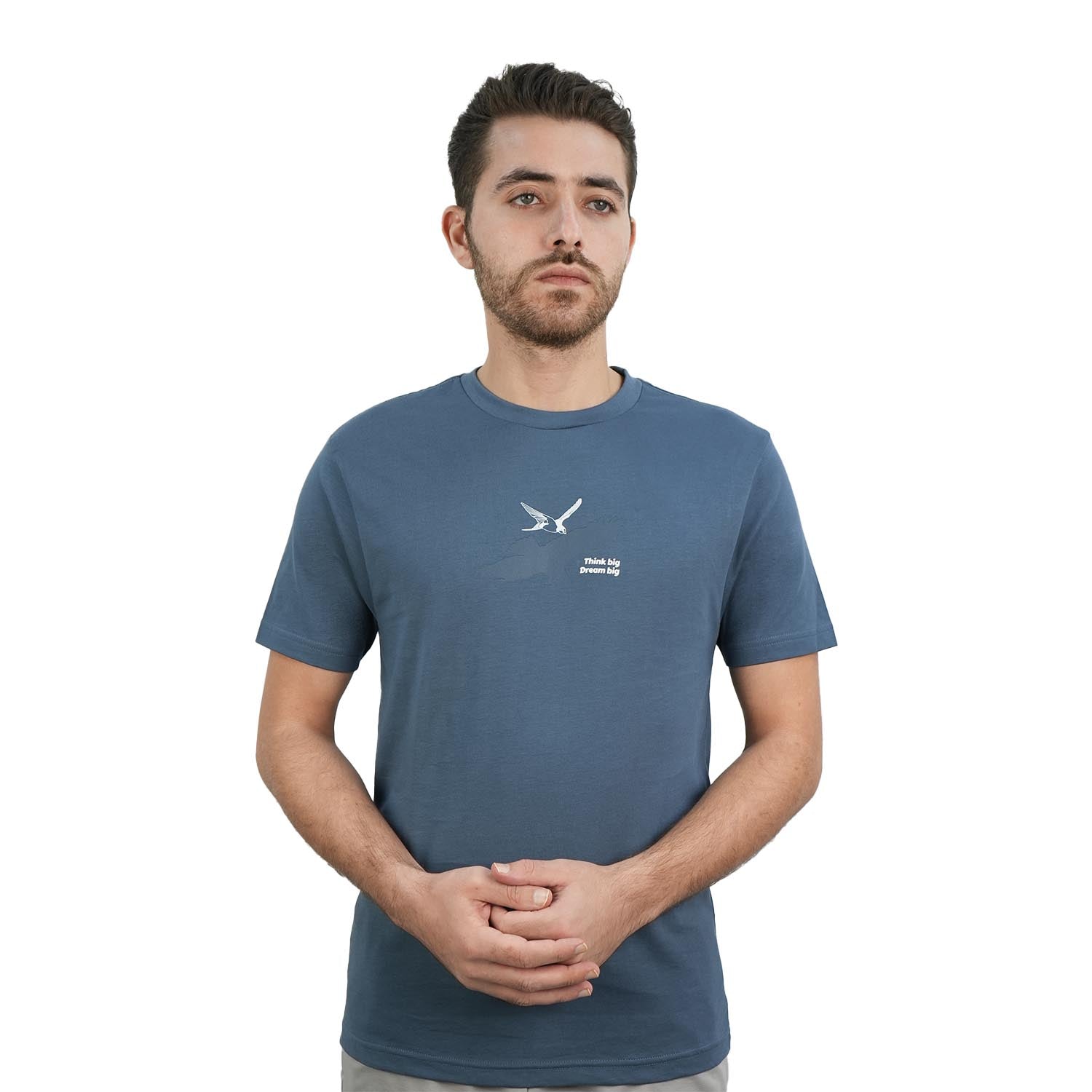 تي شيرت رجالي من القطن الجيرسي المطبوع