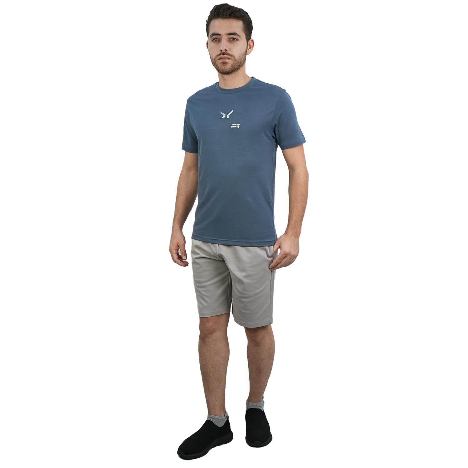 تي شيرت رجالي من القطن الجيرسي المطبوع