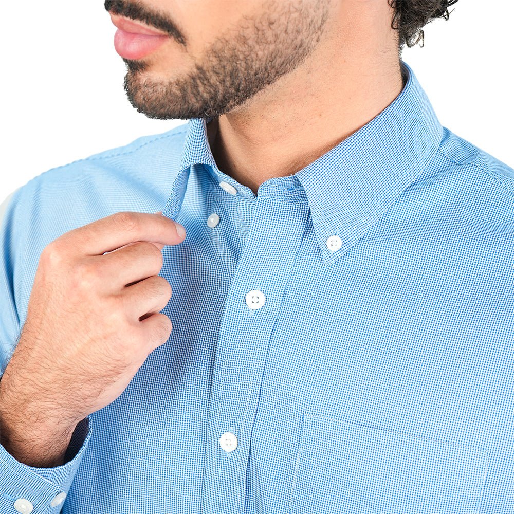 Men’s Cotton Oxford Wrinkle Free Long-Sleeve Shirt
