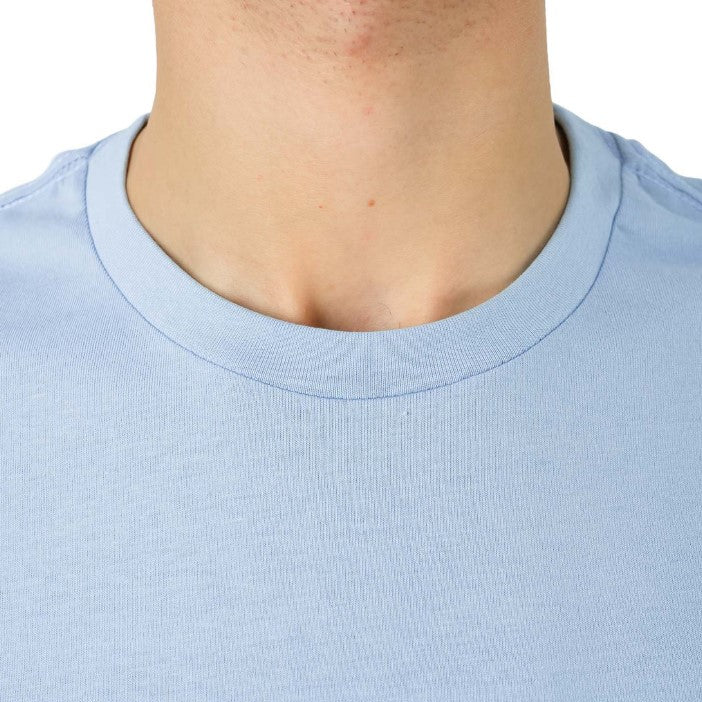 Men's Cotton Crewneck Tee With Signature Print