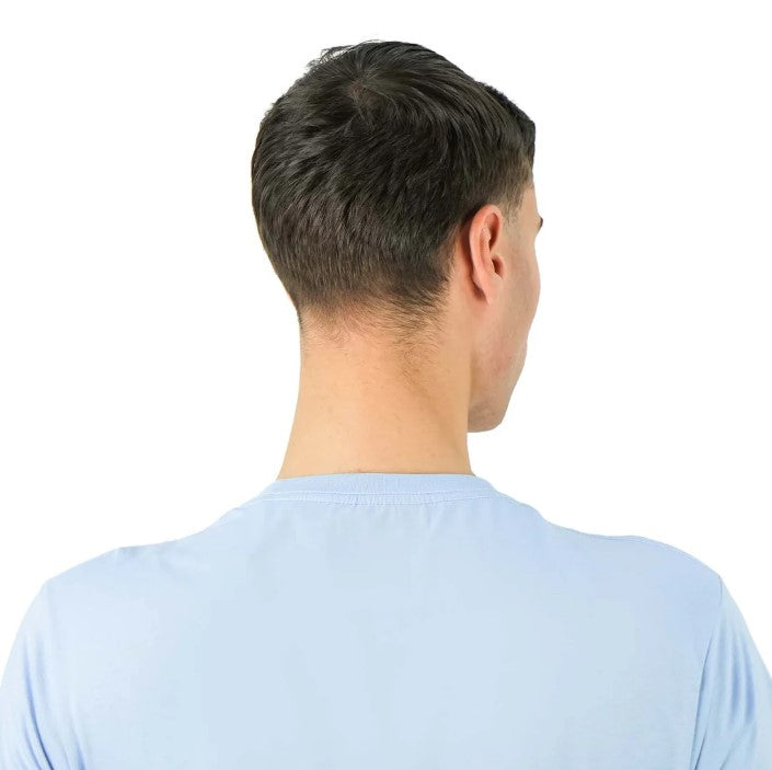 Men's Cotton Crewneck Tee With Signature Print