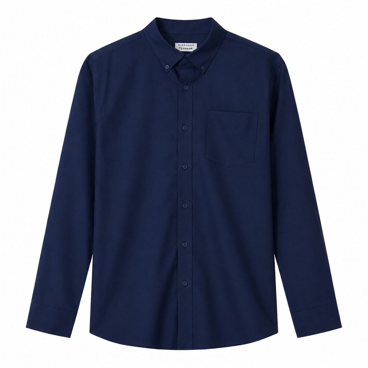 Men’s Cotton Long-Sleeve Wrinkle-Free Shirt